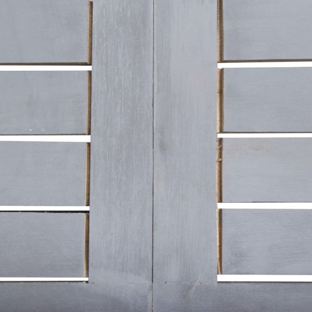 Ensemble à manger de jardin 7 pcs Bois d'acacia massif Gris