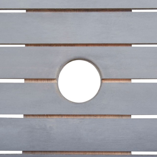 Ensemble à manger de jardin 9 pcs Bois d'acacia massif Gris