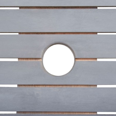 Ensemble à manger de jardin 9 pcs Bois d'acacia massif Gris