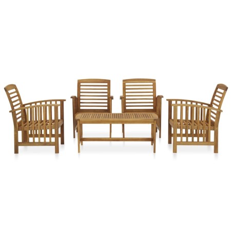 Salon de jardin 5 pcs Bois d'acacia massif