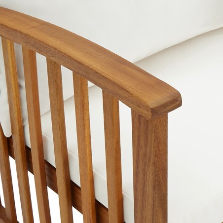 Salon de jardin 5 pcs avec coussins Bois d'acacia solide