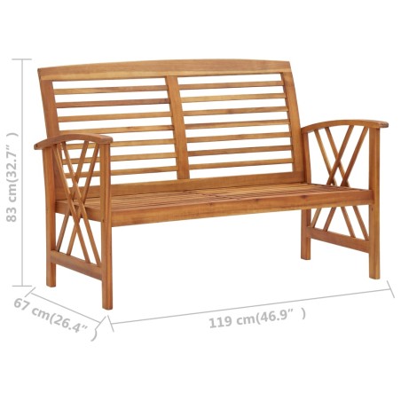 Salon de jardin 5 pcs Bois d'acacia solide