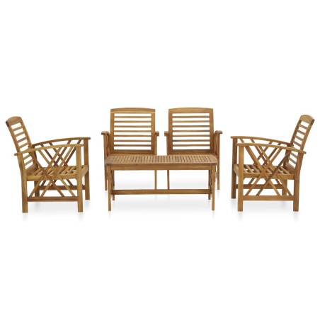Salon de jardin 5 pcs Bois d'acacia massif