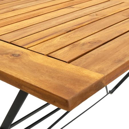 Ensemble à manger d'extérieur pliable 5pcs Bois d'acacia solide