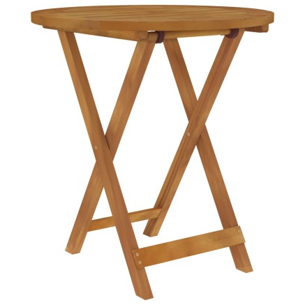 Ensemble à manger de jardin pliable 3 pcs Bois d'acacia solide 2