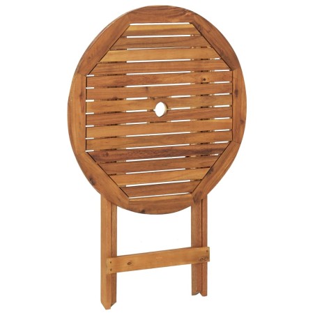 Ensemble à manger de jardin pliable 3 pcs Bois d'acacia solide