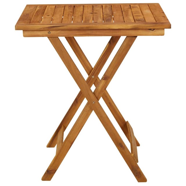 Ensemble à manger de jardin pliable 3 pcs Bois d'acacia solide