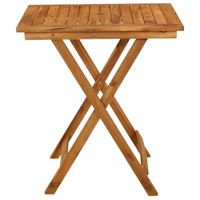 Ensemble à manger de jardin pliable 3 pcs Bois d'acacia solide