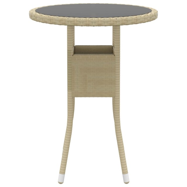 Salon de jardin 5 pcs Résine tressée Beige