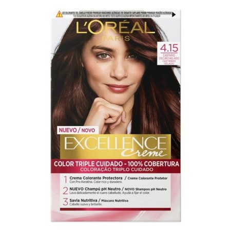 Permanente Kleur Excellence L'Oréal Paris Excellence 4.15 Donkerbruin
