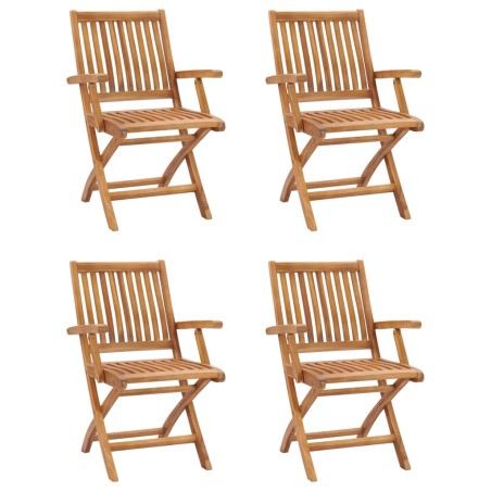 Ensemble à manger de jardin 5 pcs Bois de teck massif