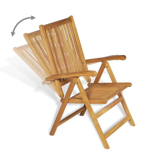 Ensemble à manger de jardin 9 pcs Bois de teck massif