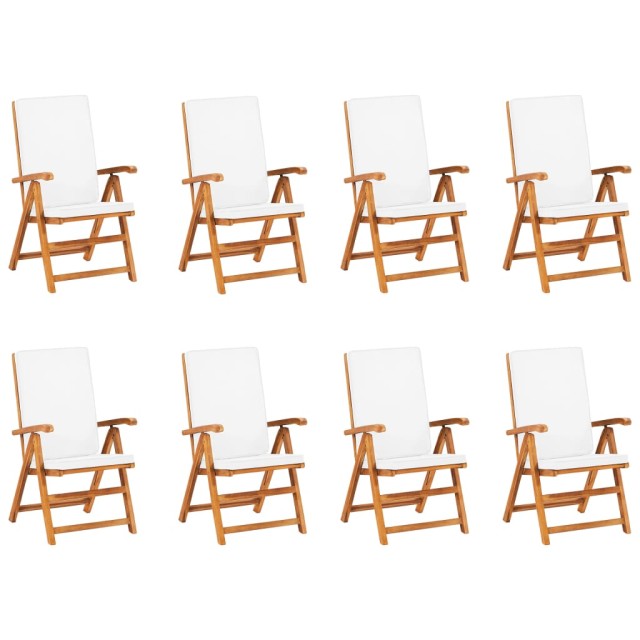 Ensemble à manger de jardin 9 pcs coussins Bois de teck massif