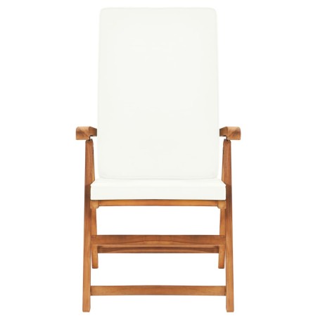 Ensemble à manger de jardin 9 pcs coussins Bois de teck massif