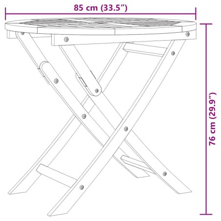 Salon de jardin 5 pcs Bois de teck massif