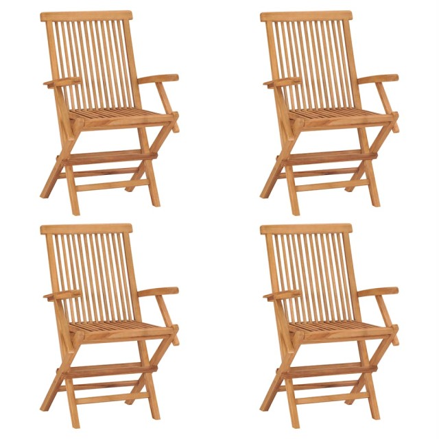Salon de jardin 5 pcs Bois de teck massif