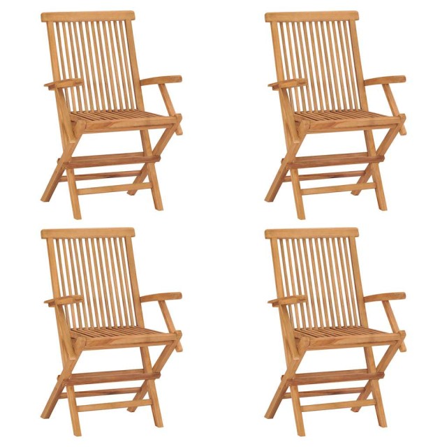 Salon de jardin 5 pcs Bois de teck massif