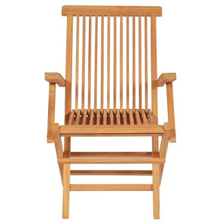 Salon de jardin 5 pcs Bois de teck massif