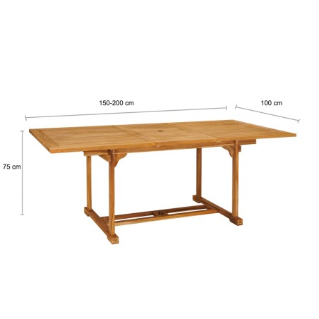 Ensemble à manger de jardin 7 pcs Bois de teck massif