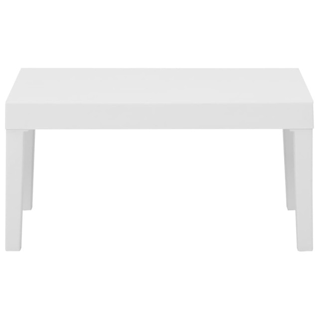 Salon de jardin 4 pcs avec coussins Plastique Blanc