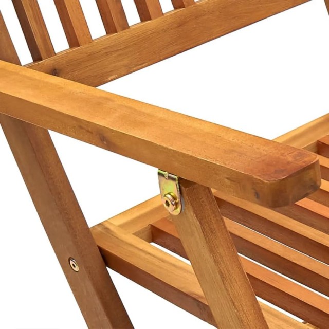 Ensemble à manger de jardin pliable 5 pcs Bois d'acacia solide