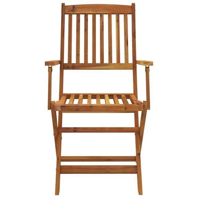 Ensemble à manger de jardin pliable 7 pcs bois d'acacia solide