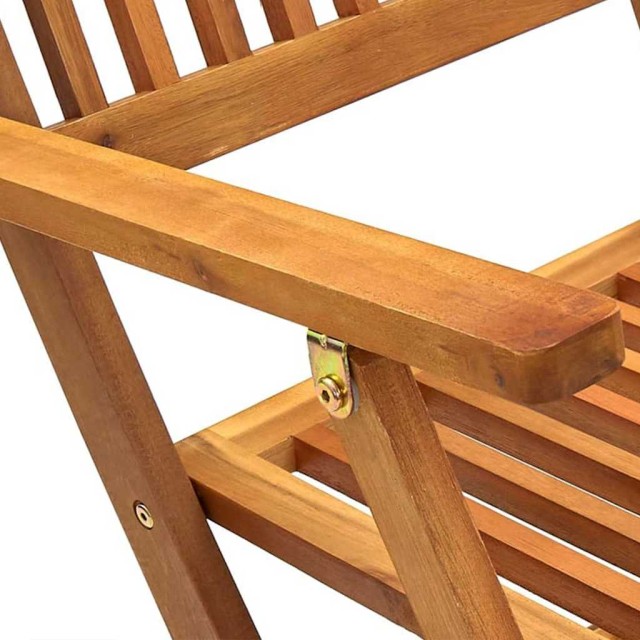 Ensemble à manger de jardin pliable 7 pcs bois d'acacia solide