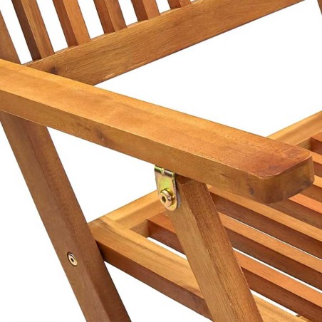 Ensemble à manger de jardin pliable 7 pcs bois d'acacia solide