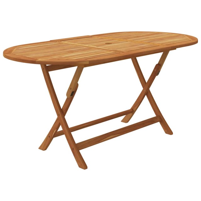 Ensemble à manger de jardin pliable 9 pcs bois d'acacia solide