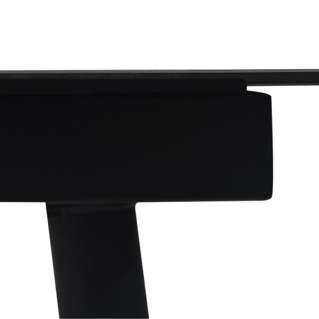 Ensemble à manger de jardin 7 pcs Noir Rotin PVC