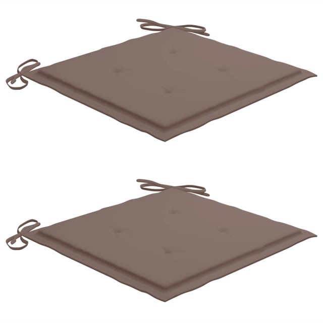 Chaises de jardin avec table à thé et coussins Acacia solide