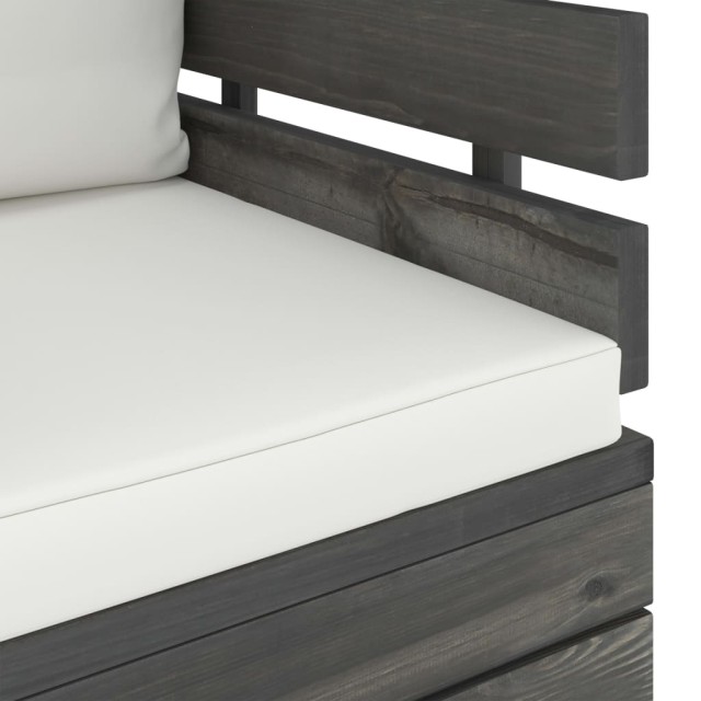 Fauteuil de jardin avec coussins Bois de pin