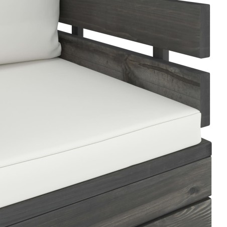 Fauteuil de jardin avec coussins Bois de pin