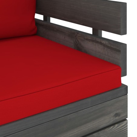 Fauteuil de jardin avec coussins Bois de pin