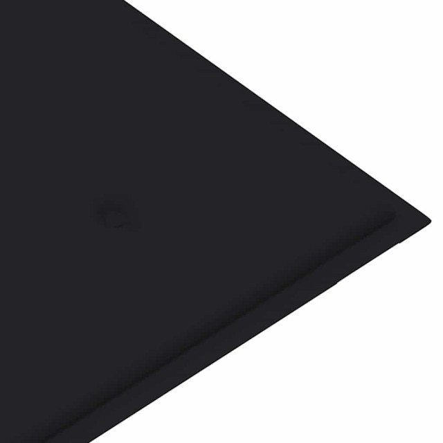 Banc Batavia avec coussin noir 120 cm Bois de teck massif