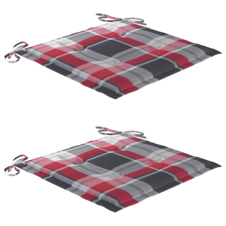 Ensemble à manger d'extérieur pliable avec coussin 3 pcs Teck