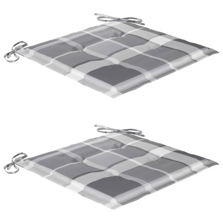 Ensemble à manger d'extérieur pliable avec coussin 3 pcs Teck