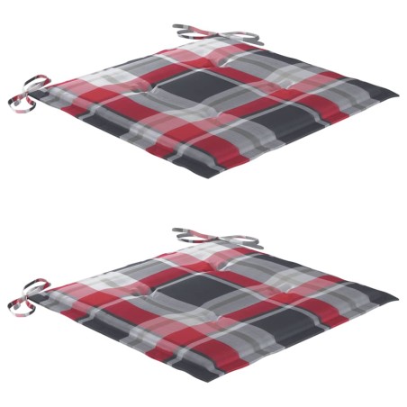 Ensemble à manger d'extérieur pliable avec coussin 3 pcs Teck