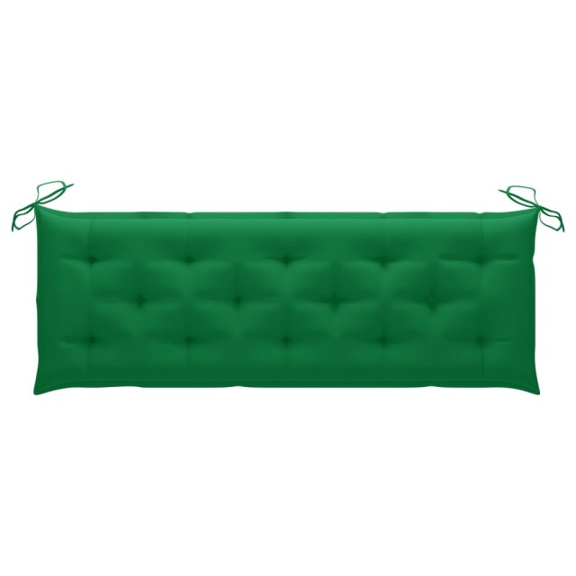 Banc de jardin empilable et coussin 159 cm Bois de teck massif