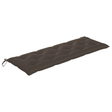 Banc de jardin empilable et coussin 159 cm Bois de teck massif 2