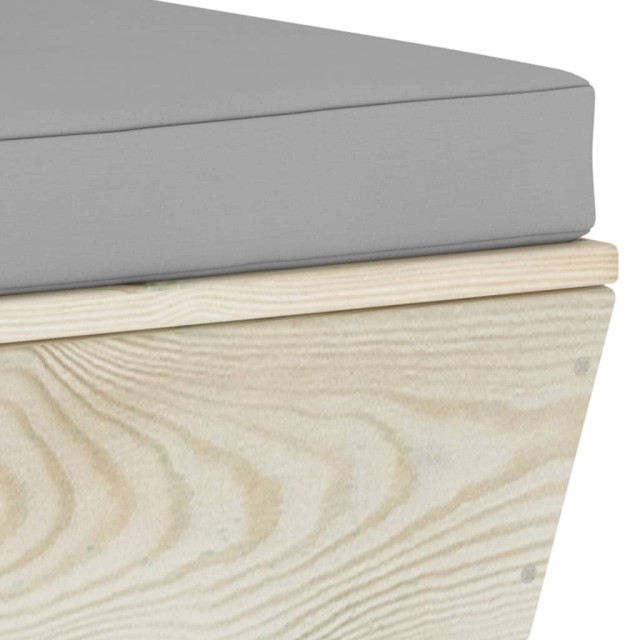 Salon de jardin palette 3 pcs avec coussins bois d'épicéa