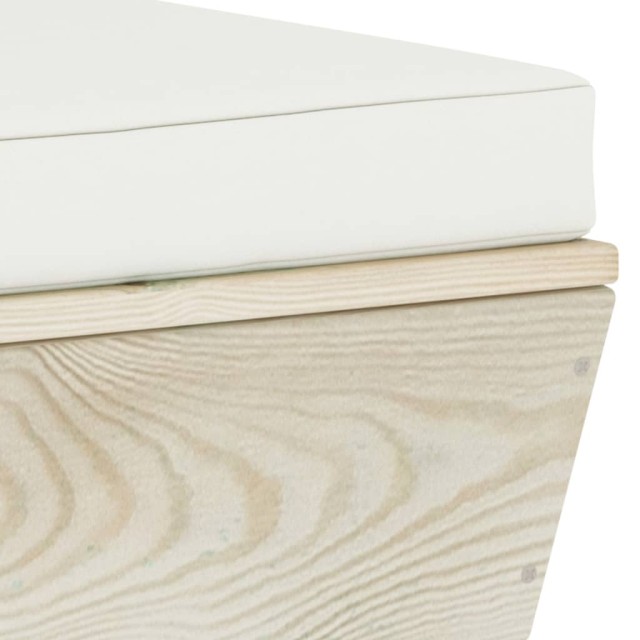 Salon de jardin palette 3 pcs avec coussins bois d'épicéa