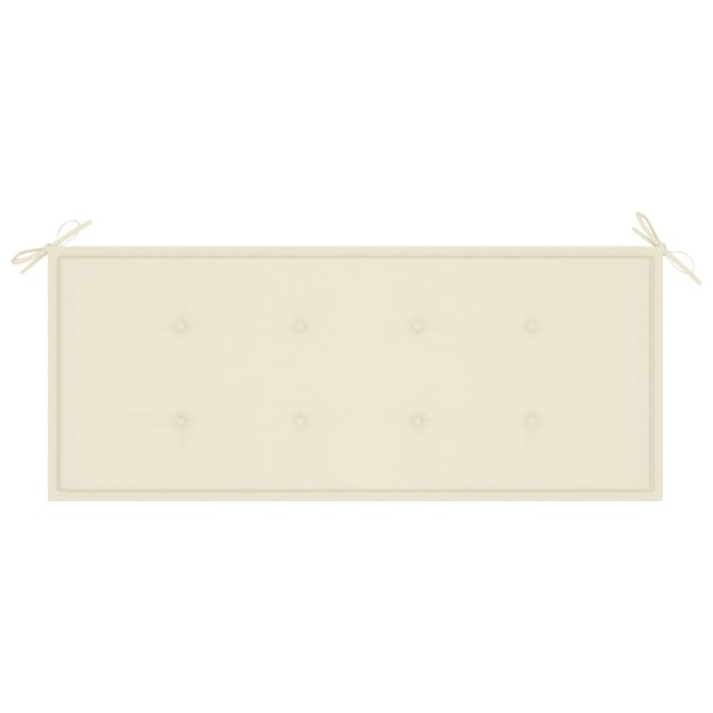 Banc de jardin avec coussin 120 cm Bambou