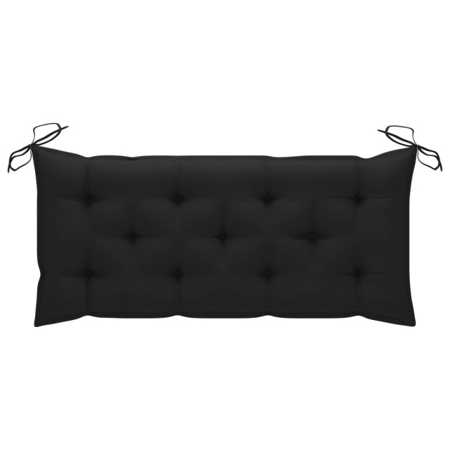 Banc de jardin avec coussin 120 cm Bambou