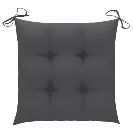 Ensemble à manger d'extérieur pliable 5pcs avec coussins Bambou