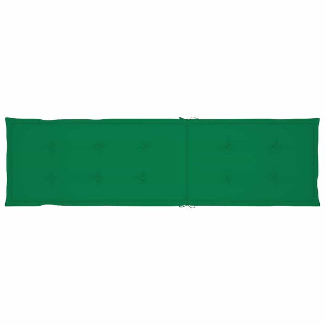 Chaise longue d'extérieur repose-pied et coussin Acacia solide