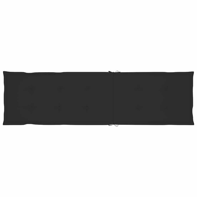 Chaise longue d'extérieur repose-pied et coussin Acacia solide