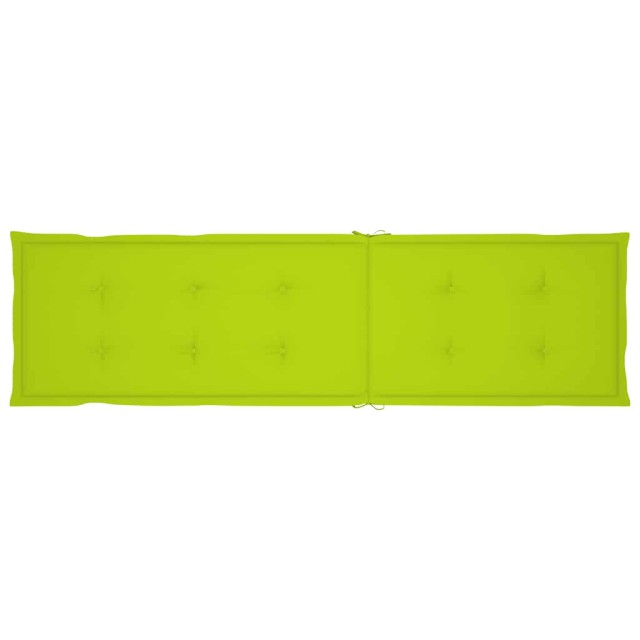 Chaise longue d'extérieur repose-pied et coussin Acacia solide