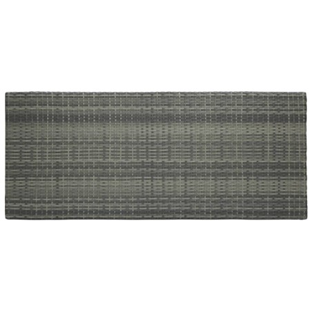 Ensemble de bar d'extérieur 7 pcs coussins anthracite Rotin