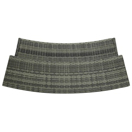 Ensemble de bar de jardin avec coussins 5 pcs Gris